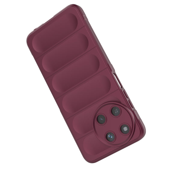 For Realme 11 4G Global Magic Shield TPU + Flannel Phone Case(Red)