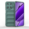 For Realme 11 4G Global Magic Shield TPU + Flannel Phone Case(Dark Green) - Realme Cases by PMC TechLife | Online Shopping South Africa | PMC TechLife | Buy Now Pay Later Mobicred