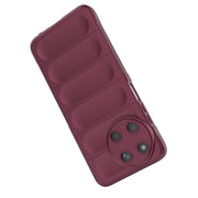 For Realme 11 4G Global Magic Shield TPU + Flannel Phone Case(Wine Red)