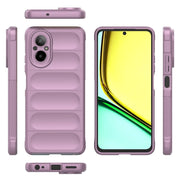 For Realme C67 4G Global Magic Shield TPU + Flannel Phone Case(Purple)