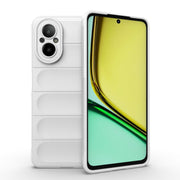 For Realme C67 4G Global Magic Shield TPU + Flannel Phone Case(White)