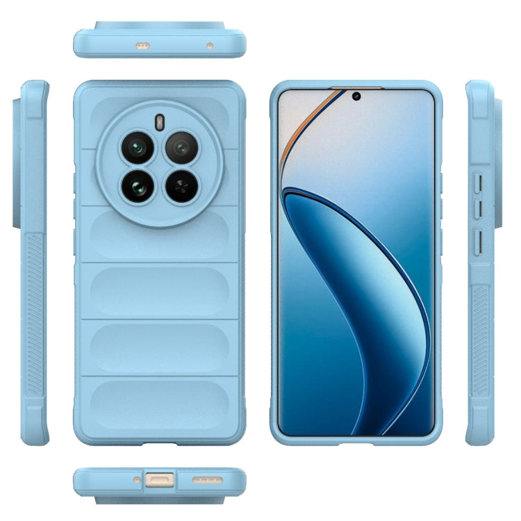 For Realme 12 Pro 5G / 12 Pro+ Magic Shield TPU + Flannel Phone Case(Light Blue)