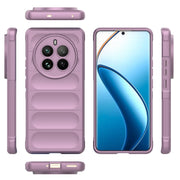 For Realme 12 Pro 5G / 12 Pro+ Magic Shield TPU + Flannel Phone Case(Purple)