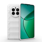 For Realme 12+ 5G Global Magic Shield TPU + Flannel Phone Case(White)