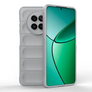 For Realme 12 5G Global Magic Shield TPU + Flannel Phone Case(Grey)