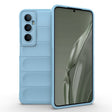 For Realme C65 4G Global Magic Shield TPU + Flannel Phone Case(Light Blue) - Realme Cases by PMC TechLife | Online Shopping South Africa | PMC TechLife | Buy Now Pay Later Mobicred