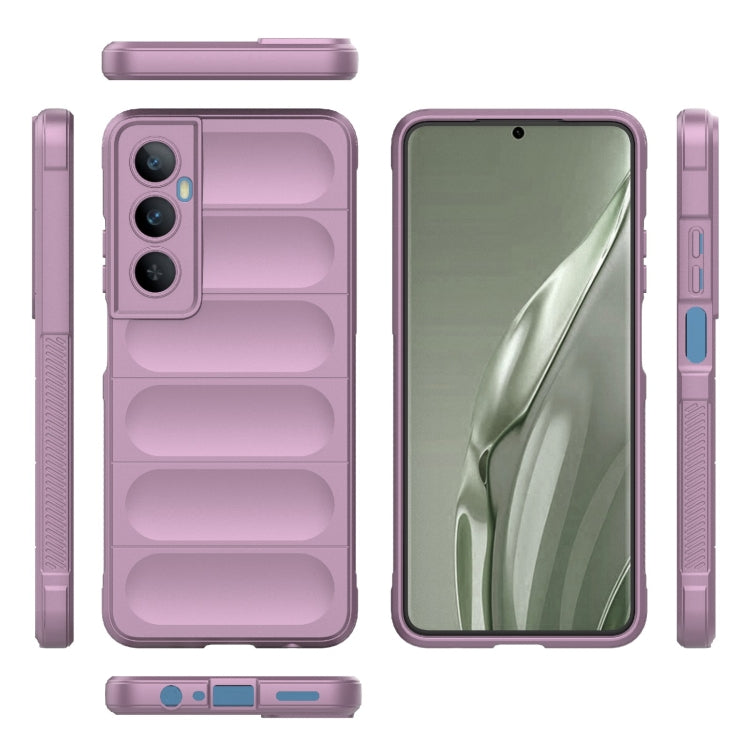 For Realme C65 4G Global Magic Shield TPU + Flannel Phone Case(Purple)