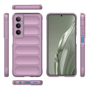 For Realme C65 4G Global Magic Shield TPU + Flannel Phone Case(Purple)