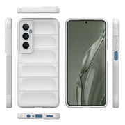 For Realme C65 4G Global Magic Shield TPU + Flannel Phone Case(White)