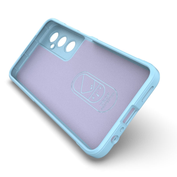For Realme C65 4G Global Magic Shield TPU + Flannel Phone Case(White)