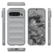 For Google Pixel 9 Pro XL 5G Magic Shield TPU + Flannel Phone Case(Grey)