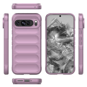 For Google Pixel 9 Pro XL 5G Magic Shield TPU + Flannel Phone Case(Purple)