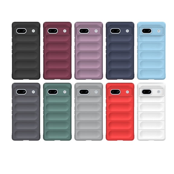 For Google Pixel 7a Magic Shield TPU + Flannel Phone Case(White)