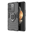 For vivo S17e Magnetic Ring Holder PC + TPU Phone Case(Black) - vivo Cases by PMC TechLife | Online Shopping South Africa | PMC TechLife