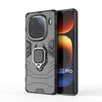 For vivo iQOO 12 Pro 5G Magnetic Ring Holder PC + TPU Phone Case(Black) - iQOO 12 Pro Cases by PMC TechLife | Online Shopping South Africa | PMC TechLife | Buy Now Pay Later Mobicred