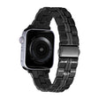 3-Beads Stripe Metal Watch Band For Apple Watch 9 45mm(Black) - free shipping - PMc TechLife - Order now!