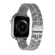 3-Beads Stripe Metal Watch Band For Apple Watch 9 41mm(Silver) - free shipping - PMc TechLife - Order now!