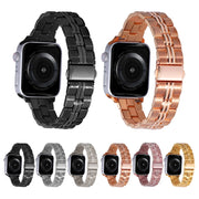 3-Beads Stripe Metal Watch Band For Apple Watch SE 2023 40mm(Starlight)