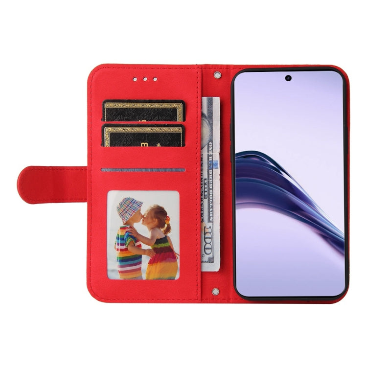 For Realme 13 Pro / 13 Pro+ / 12 Pro Skin Feel Life Tree Metal Button Leather Phone Case(Red)