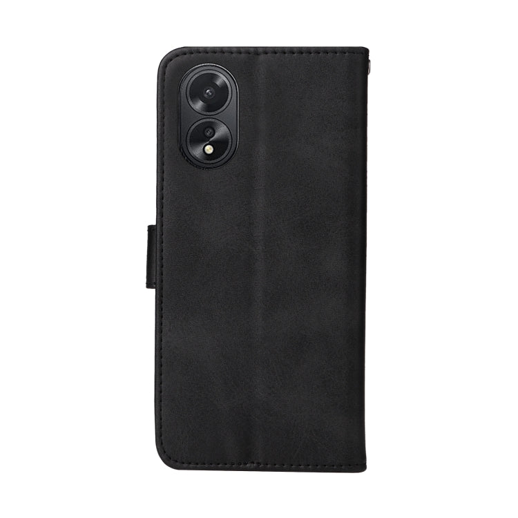 For OPPO A38 4G / A18 4G Global Classic Calf Texture Flip Leather Phone Case(Black)