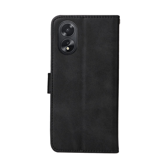 For OPPO A38 4G / A18 4G Global Classic Calf Texture Flip Leather Phone Case(Black)