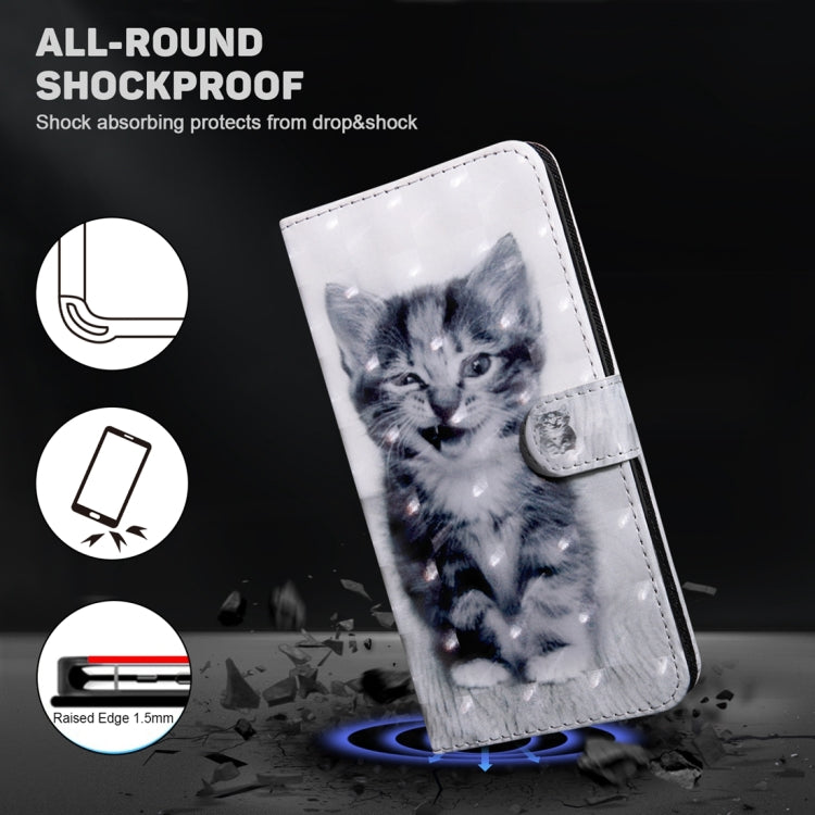 For Xiaomi Redmi Note 13 Pro 5G 3D Painted Pattern Leather Phone Case(Smile Cat)