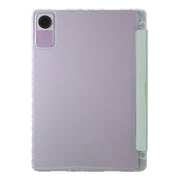 For Xiaomi Redmi Pad SE Clear Acrylic Deformation Leather Tablet Case(Green)