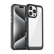 For iPhone 16 Pro Max Colorful Series Acrylic + TPU Phone Case(Black) - iPhone 16 Pro Max Cases by PMC TechLife | Online Shopping South Africa | PMC TechLife | Buy Now Pay Later Mobicred