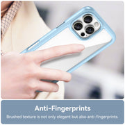 For iPhone 16 Pro Max Colorful Series Acrylic + TPU Phone Case(Blue)