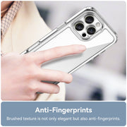 For iPhone 16 Pro Max Colorful Series Acrylic + TPU Phone Case(Transparent)
