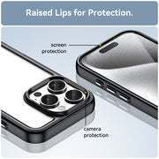 For iPhone 16 Pro Colorful Series Acrylic + TPU Phone Case(Black)