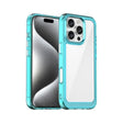 For iPhone 16 Pro Colorful Series Acrylic + TPU Phone Case(Transparent Blue) - free shipping - PMC TechLife - Order now!