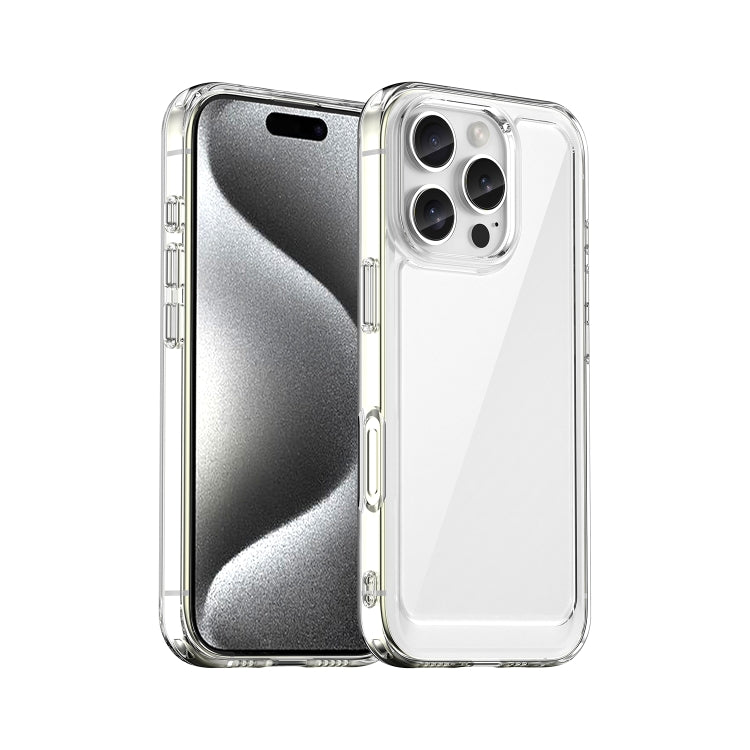 For iPhone 16 Pro Colorful Series Acrylic + TPU Phone Case(Transparent)