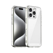 For iPhone 16 Pro Colorful Series Acrylic + TPU Phone Case(Transparent)