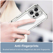 For iPhone 16 Pro Colorful Series Acrylic + TPU Phone Case(Transparent)