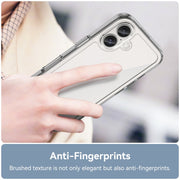 For iPhone 16 Plus Colorful Series Acrylic + TPU Phone Case(Transparent)