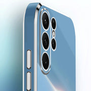 For Samsung Galaxy S24 Ultra 5G XINLI Straight Edge 6D Electroplate TPU Phone Case(Celestial Blue)