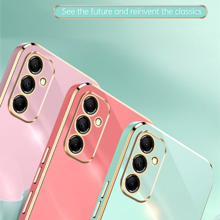 For Samsung Galaxy A55 XINLI Straight Edge 6D Electroplate TPU Phone Case(Black)