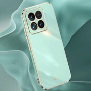 For Xiaomi 14 Pro XINLI Straight Edge 6D Electroplate TPU Phone Case(Celestial Blue)