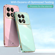 For Xiaomi Redmi K70 XINLI Straight Edge 6D Electroplate TPU Phone Case(Celestial Blue)