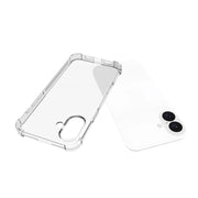 For iPhone 16 Plus Shockproof Non-slip Thickening TPU Phone Case(Transparent)
