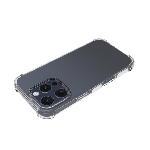 For iPhone 16 Pro Shockproof Non-slip Thickening TPU Phone Case(Transparent)