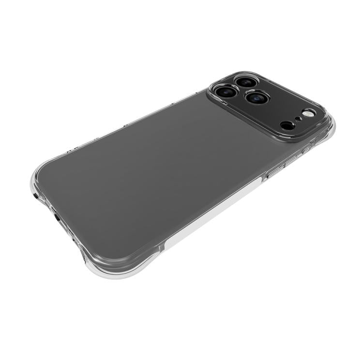 For iPhone 17 Pro Max Shockproof Non-slip Thickening TPU Phone Case(Transparent)