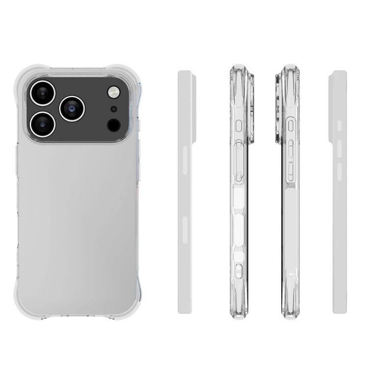 For iPhone 17 Pro Shockproof Non-slip Thickening TPU Phone Case(Transparent)