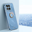 For Xiaomi 14 Pro XINLI Straight Edge 6D Electroplate TPU Phone Case with Ring Holder(Celestial Blue) - free shipping - PMC TechLife - Order now!