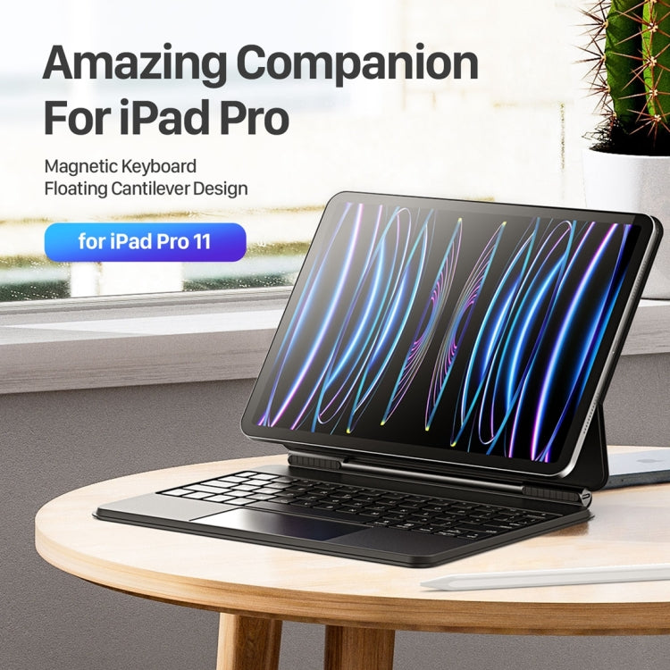 DUX DUCIS MK Series Floating Magnetic Keyboard Tablet Leather Case For iPad Pro 11 2022 / Air 11 2024