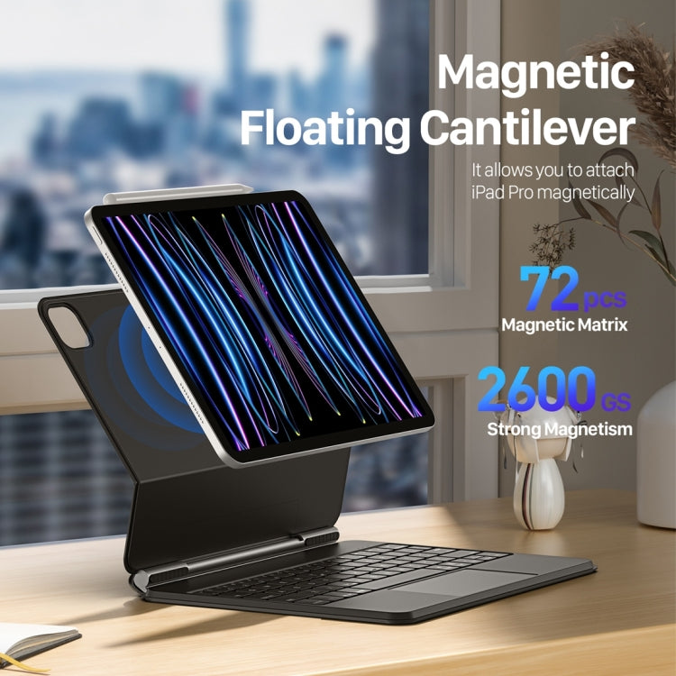 DUX DUCIS MK Series Floating Magnetic Keyboard Tablet Leather Case For iPad Pro 11 2022 / Air 11 2024