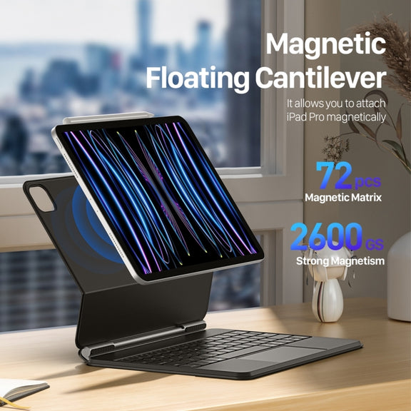 DUX DUCIS MK Series Floating Magnetic Keyboard Tablet Leather Case For iPad Pro 11 2022 / Air 11 2024