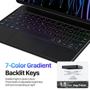 DUX DUCIS MK Series Floating Magnetic Keyboard Tablet Leather Case For iPad Pro 11 2022 / Air 11 2024