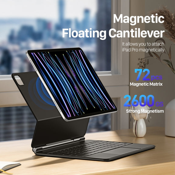 DUX DUCIS MK Series Floating Magnetic Keyboard Tablet Leather Case For iPad Pro 12.9 2020
